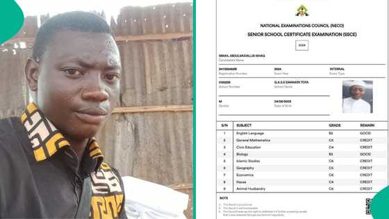 NECO result of boy surfaces online as he records his highest scores in Biology and English