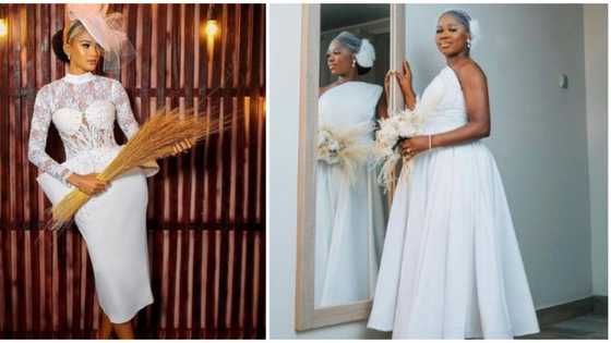 Jumpsuit, 4 other elegantly chic court wedding dress ideas for intending brides