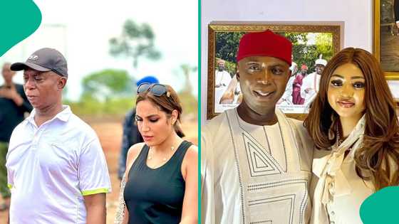 Ned Nwoko's wife, Lalia Charani, drags Regina Daniels, gives stern warning: "My kids are off limits"