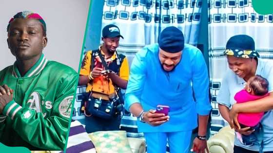 Odunlade cries after Portable's 4th wife hugged him on set: "Fear of Zazu beginning of wisdom"