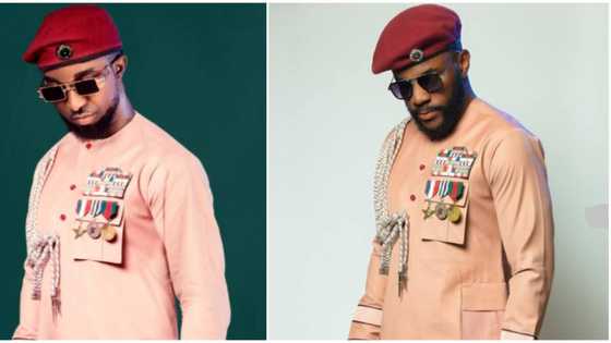 Nigerian fashion designer recreates one of Ebuka's eviction outfit, shares photo