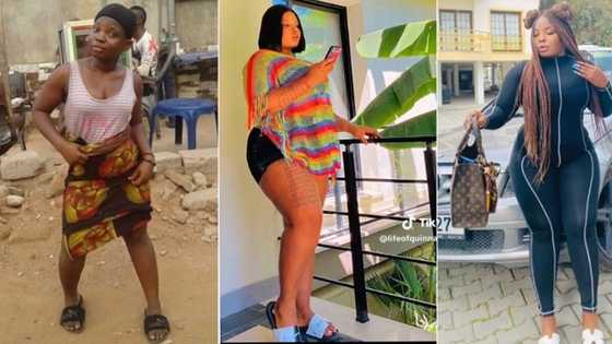 "Only 5 years": Lady with thick legs flaunts body transformation after few years, video causes frenzy