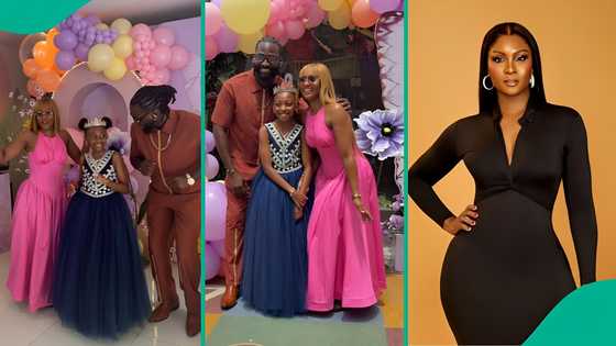 Osas Ighodaro and ex-husband Gbenro Ajibade reunite, dance with daughter at 10th birthday party
