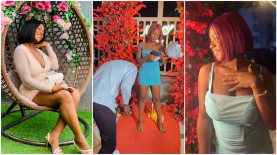 "You're worth it": Lady returns to her ex boyfriend, man proposes quickly in viral video