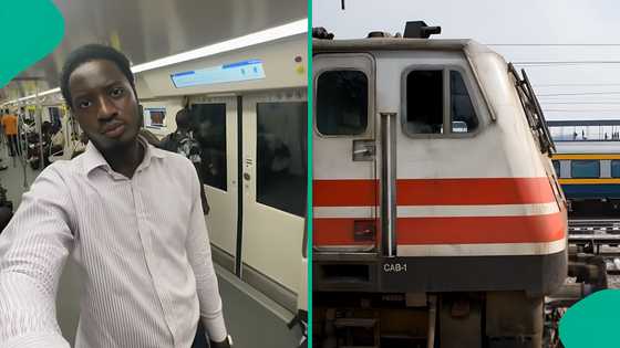 Man shares total amount it costs him to use train in Lagos state, people react to video