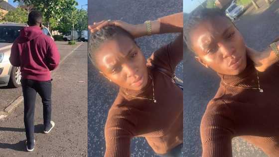 "Finally I got the job": Nigerian lady secures job in UK, her husband accompanies her first day to work