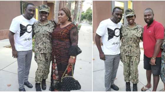 Emotional photos as Pasuma visits daughter at US Naval Base, celebrates mum