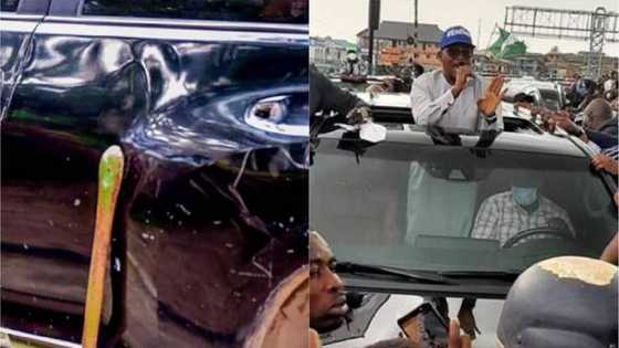 Da duminsa: 'Yan daba sun kaiwa tawagar gwamnan APC hari (Hotuna da bidiyo)