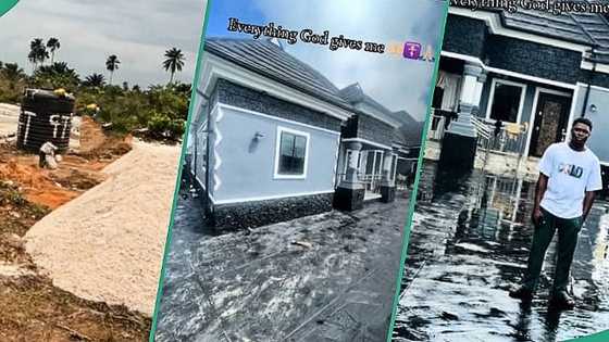 Congratulations pour in as Nigerian man shows off magnificent new building, video trends online