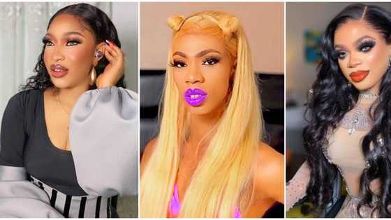 Switching bestie gears? Tonto Dikeh shows support for ailing crossdresser James Brown, says 'I'm a huge fan'