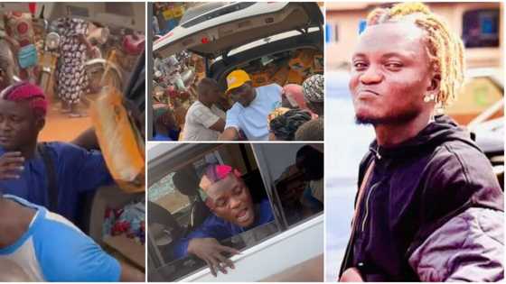 Portable Zazu storms the streets after release, gives people bread, drinks, other foodstuffs in new video