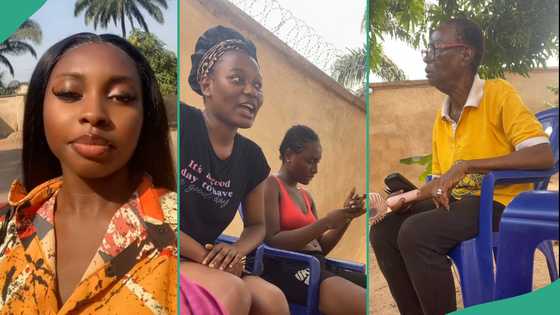 Old woman holds meeting with her granddaughters, teaches them house to get good husbands