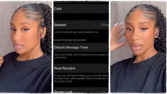 "I don't tolerate": Lady permanently blocks 711 people on her phone, posts screenshot in viral video