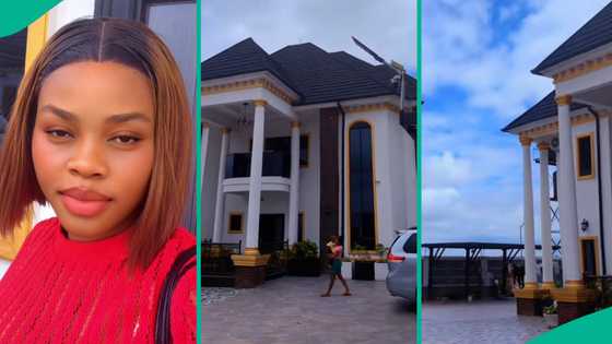 Former pepper seller rejoices as she moves into her husband's mansion in viral video