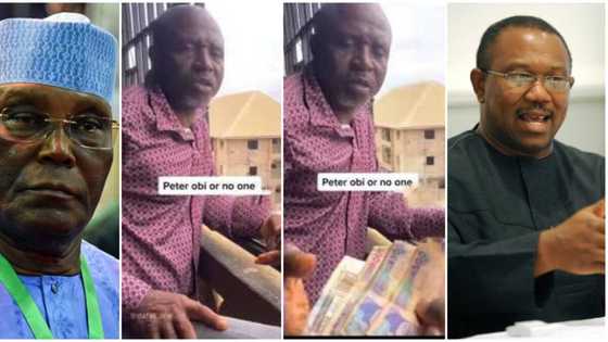 ‘Ka je Atiku ya baka kudin’: Matashi ya kwace kudin da ya baiwa mahaifinsa saboda ya ki goyon bayan Peter Obi