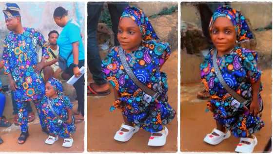 Bidiyon Wata Mata Yar Tsurut Tana Tafiya Tare Da Wani Dogon Mutum Ya Bar Mutane Baki Bude