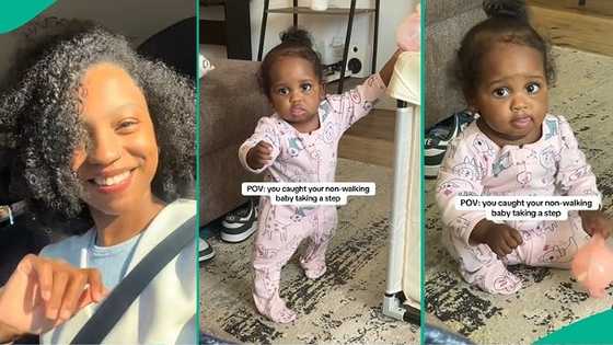 Mum who thought her toddler couldn't walk suddenly sees her walking at home, funny video trends