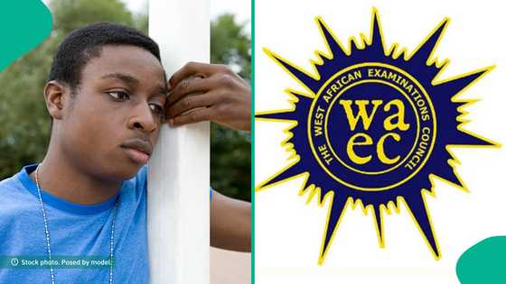 WAEC results 2025: Science student displays his WASSCE results, cries out ver his grade in English