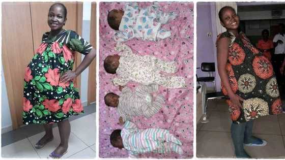 After 9 years of childlessness, woman gives birth to quadruplets, photos of cute babies go viral