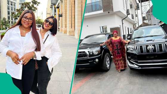 "Valentine came early": Regina Daniels surprises mother, Rita with two new cars