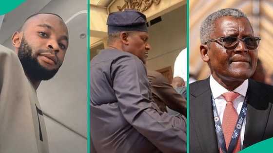 Man who saw Africa's richest man Aliko Dangote at close range shares what he noticed inside mosque