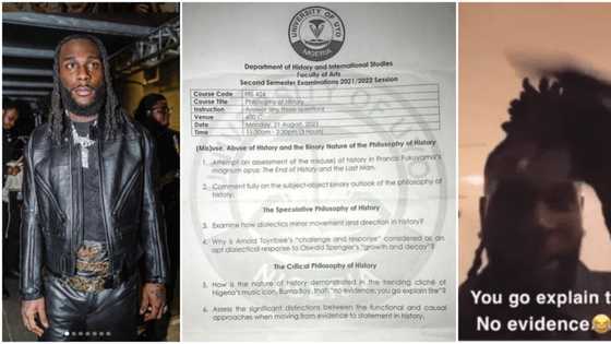 No evidence, you go explain tire: Burna Boy's popular saying appears in UNIUYO exam, question paper emerges