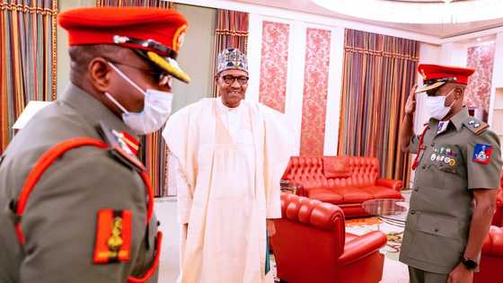 Buhari's new Aide-De-Camp resumes as ex-ADC proceeds on promotion course