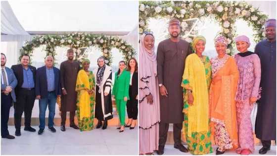 Kyawawan Hotuna da Bidiyon Kasaitaccen Shagalin Sunan 'Dan Hanan Buhari da Aka yi A Turai