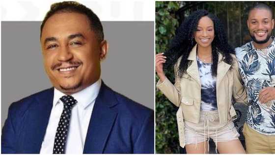 Daddy Freeze questions Alex Ekubo and Fancy Acholonu over their 5-year relationship