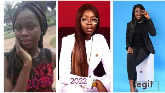 "I'm no longer a house Girl": Lady shares her grass to grace story, her photos show sweet transformation