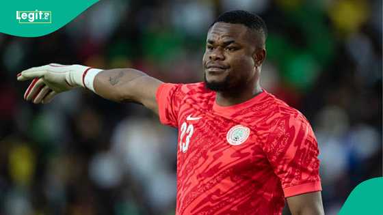 Stanley Nwabali reports for AFCON duty as Super Eagles camp opens, video