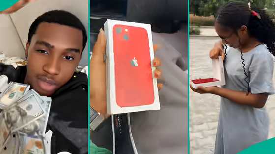 Man who bought iPhone for his younger sister shares her reaction after receiving it, video trends