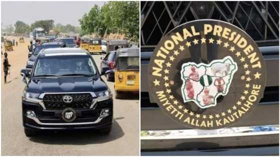 Nigerians React as Photos of Miyetti Allah's President Using Convoy, Police Escorts, SUV with Customised Number Plate Emerges Online