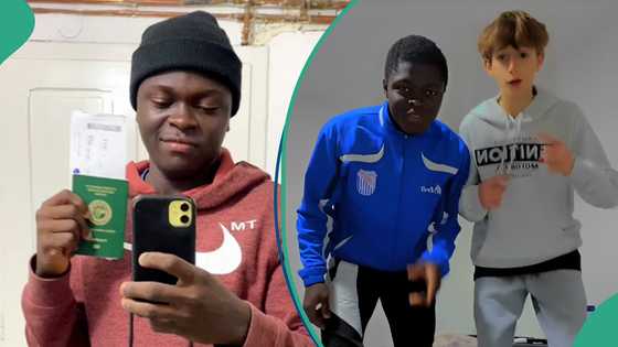 Months after relocating to Serbia, young Nigerian man shares his 'japa' video in unique way