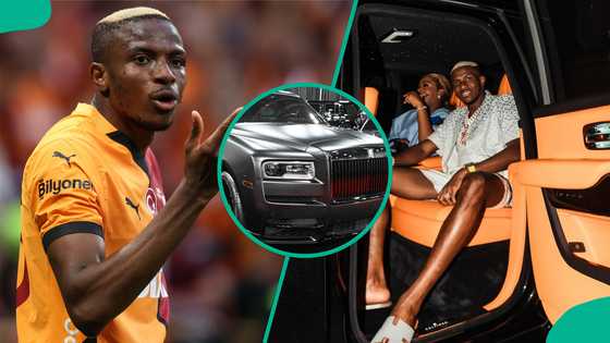 Victor Osimhen's sister reacts him after buying ₦900m Rolls-Royce Cullinan: “Omo ologo”