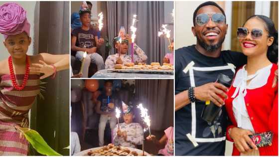 Why are they rushing to grow up? Singer Timi Dakolo and wife celebrate daughter as she turns 9