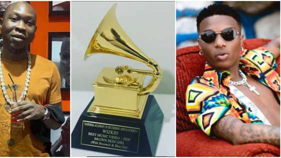 Album no be music video: Seun Kuti continues to shade Wizkid's Grammy win despite arrival of plaque