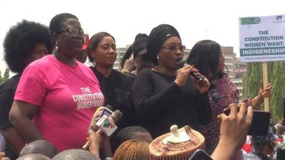 An tauye 'yancin mata: Matan gwamnonin Najeriya sun fito zanga-zanga a Abuja