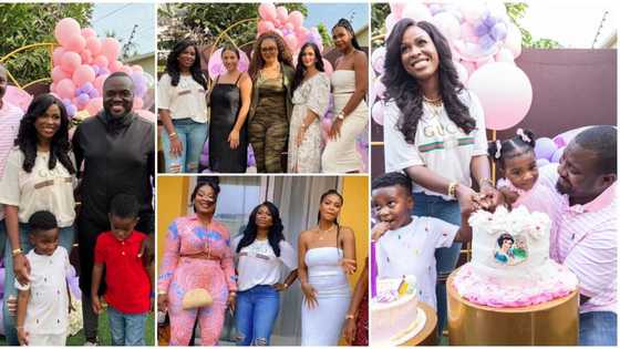 John Dumelo's daughter celebrates 1st birthday with Nadia Buari, Fred Nuamah, others, Mom drops photos, videos
