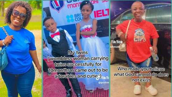 "Doctors confirmed I had no womb": Small-sized woman shows off her twins years later, video trends