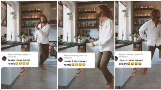 Jesus now on TikTok? Reactions trail viral video of fine Jesus lookalike dancing hard to Buga in the kitchen