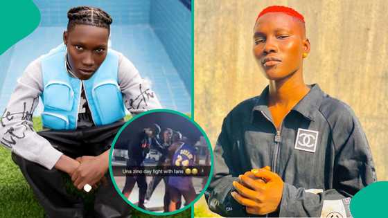 Zinoleesky addresses video of him exchanging punches with alleged fan: "Person wey stone my car"