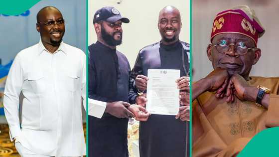 2027: Seyi Tinubu presents Obi Cubana with appointment letter as they sing 'mandate anthem' in video