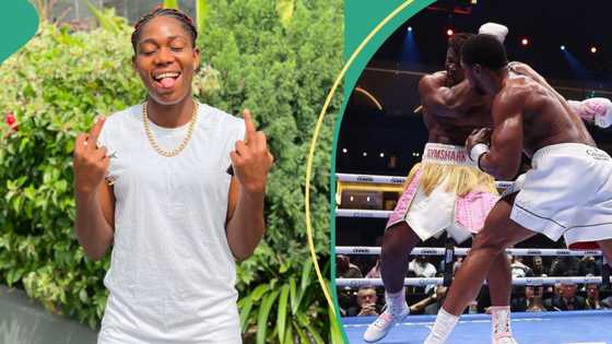 "Nigerian 2, Cameroon 0": Asisat Oshoala reacts after Anthony Joshua knocked out Francis Ngannou