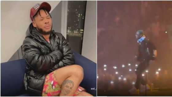 Dancer Poco Lee cries like a baby as Wizkid invites friend Bella Shmurda on stage during concert in London