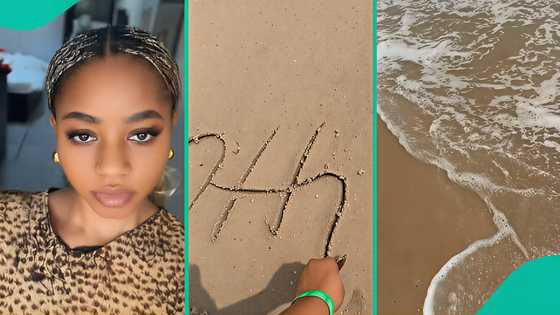 Nigerian lady 'commands' waves at beach in viral video, claims she's a water child