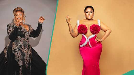 Nkechi Blessing releases 3 photos of her in gorgeous dresses to mark 35th birthday, fans celebrate