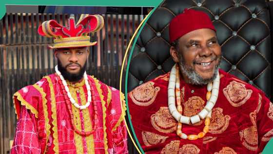 Yul Edochie emotionally celebrates dad Pete Edochie on Father’s Day, fans react: "None of ur kids did same”