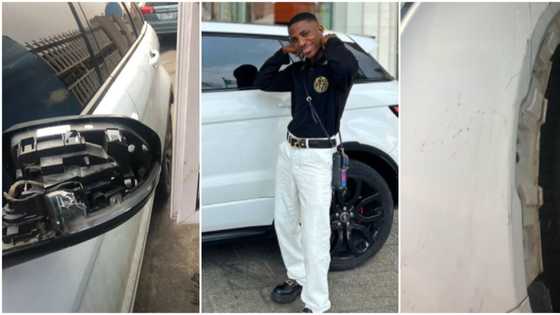 Actor Alesh Sanni recovers car hours after robbery, several parts missing as he shares devastating video
