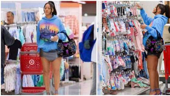 Rihanna hints she's expecting girl after shopping for baby clothes at Target